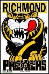 2017 Richmond Tigers WEG Premiership Poster
